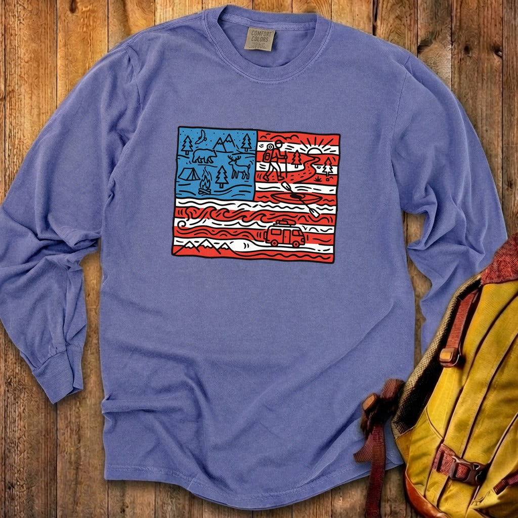 4th of July Outdoors Premium Long Sleeve