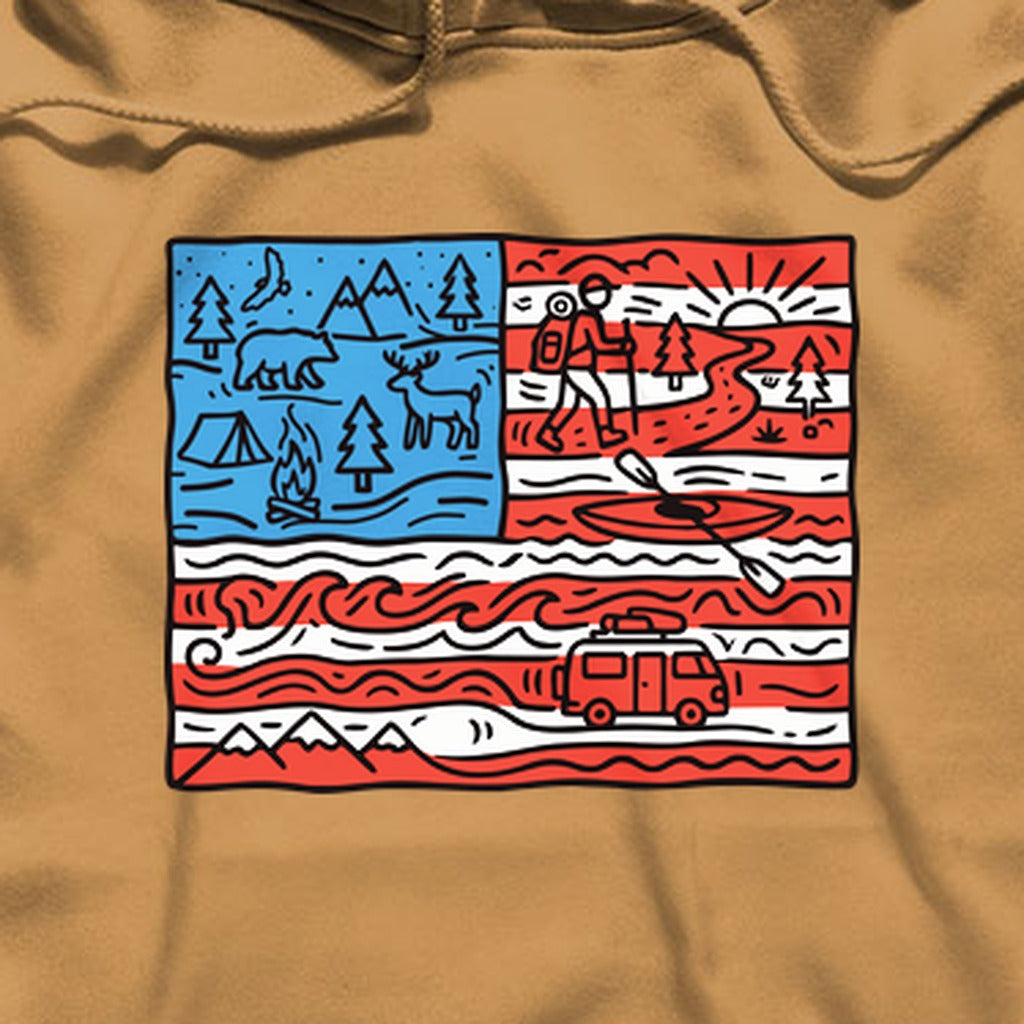 4th of July Outdoors Hoodie