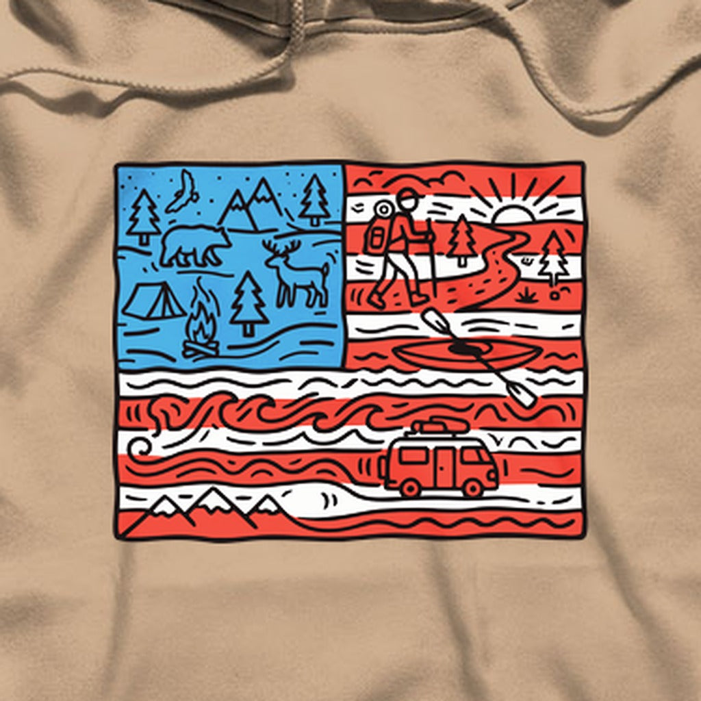 4th of July Outdoors Hoodie
