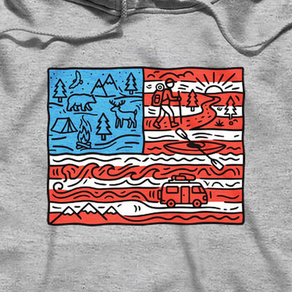 4th of July Outdoors Hoodie