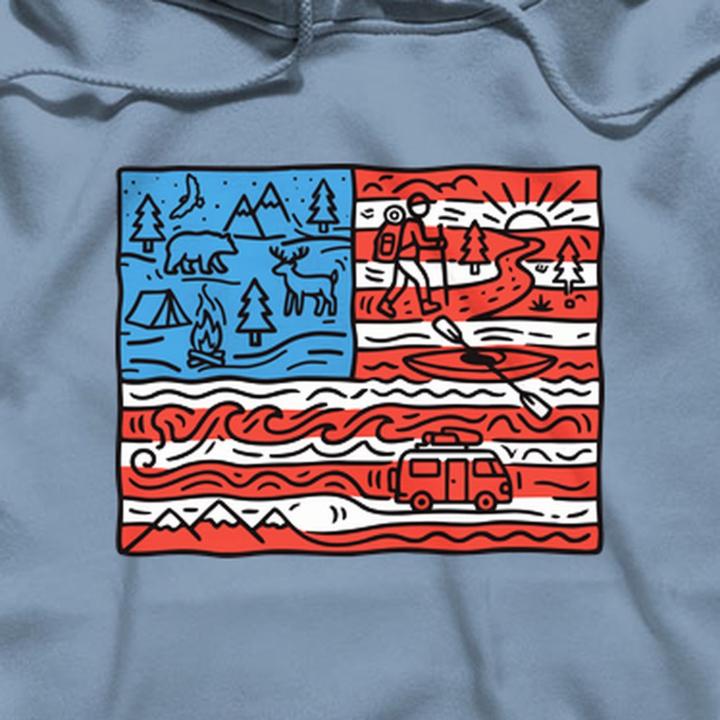 4th of July Outdoors Hoodie