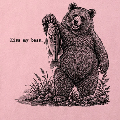 Bear Kiss My Bass Cotton T-Shirt