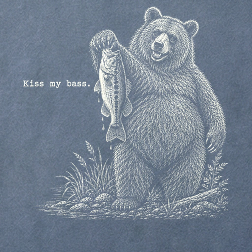 Bear Kiss My Bass Cotton T-Shirt