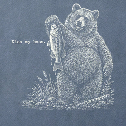 Bear Kiss My Bass Cotton T-Shirt