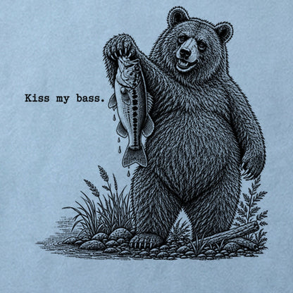 Bear Kiss My Bass Cotton T-Shirt