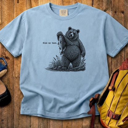 Bear Kiss My Bass Cotton T-Shirt