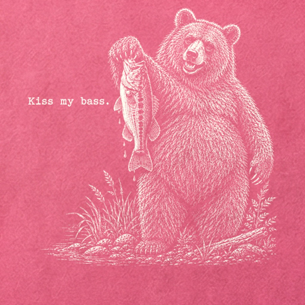 Bear Kiss My Bass Cotton T-Shirt