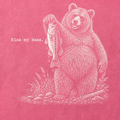 Bear Kiss My Bass Cotton T-Shirt