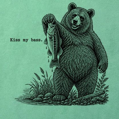 Bear Kiss My Bass Cotton T-Shirt
