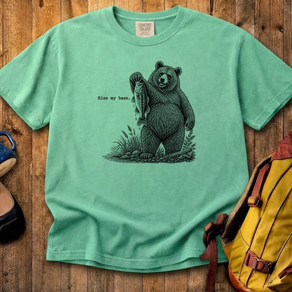 Bear Kiss My Bass Cotton T-Shirt