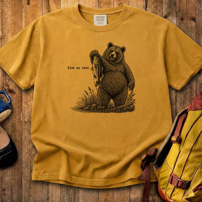 Bear Kiss My Bass Cotton T-Shirt