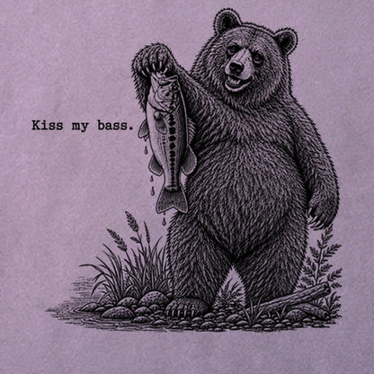 Bear Kiss My Bass Cotton T-Shirt