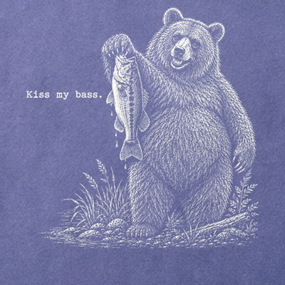 Bear Kiss My Bass Cotton T-Shirt
