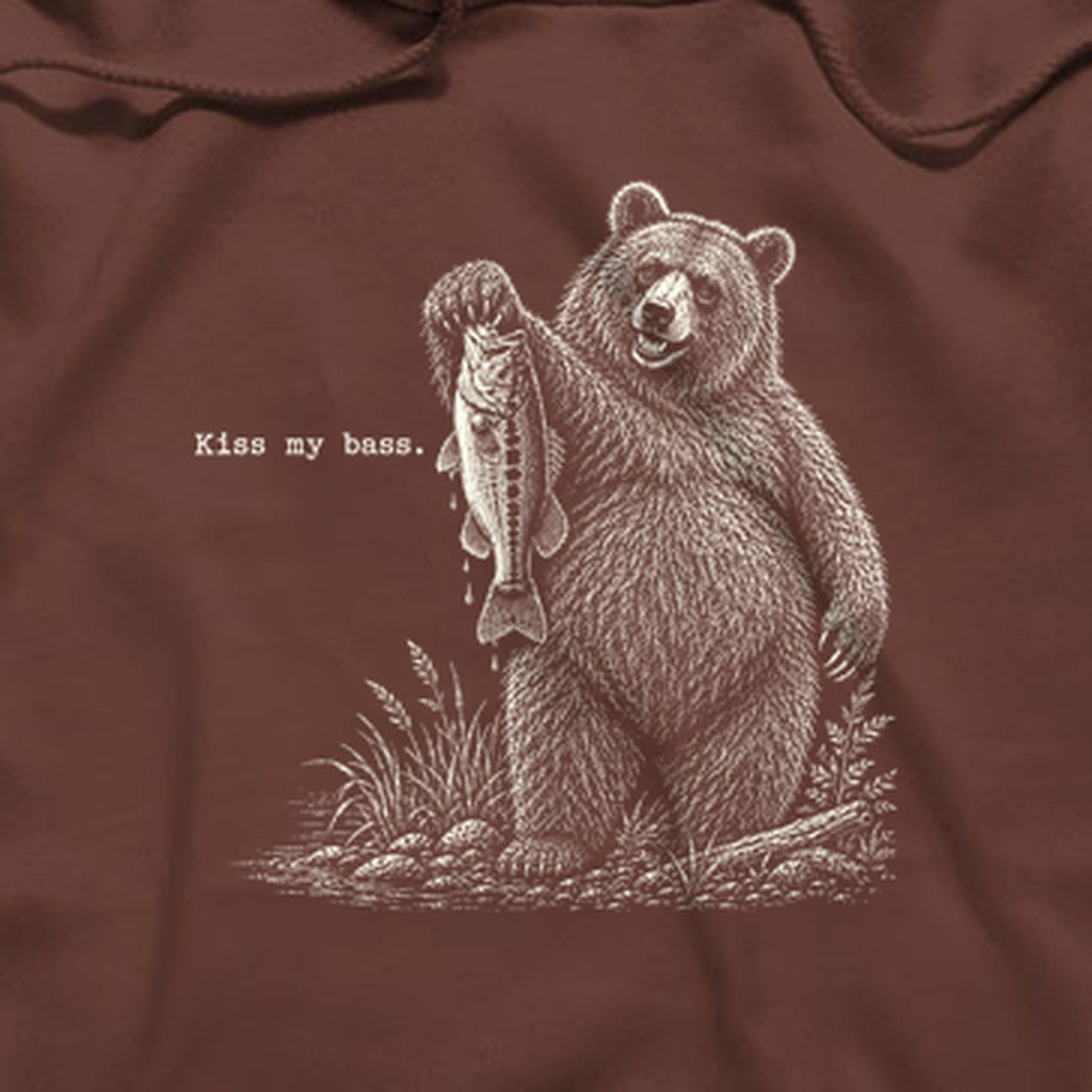 Bear Kiss My Bass Hoodie