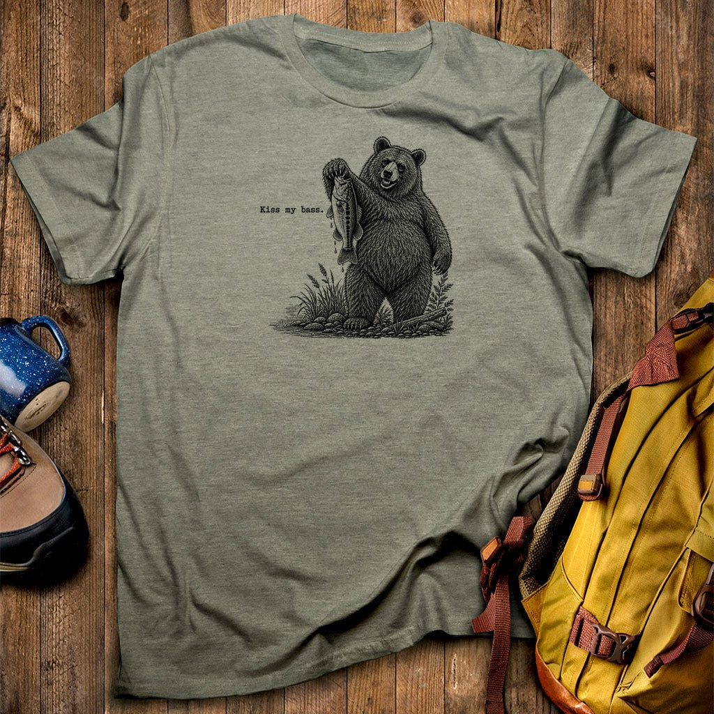 Bear Kiss My Bass T-Shirt