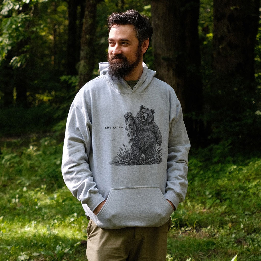 Bear Kiss My Bass Hoodie