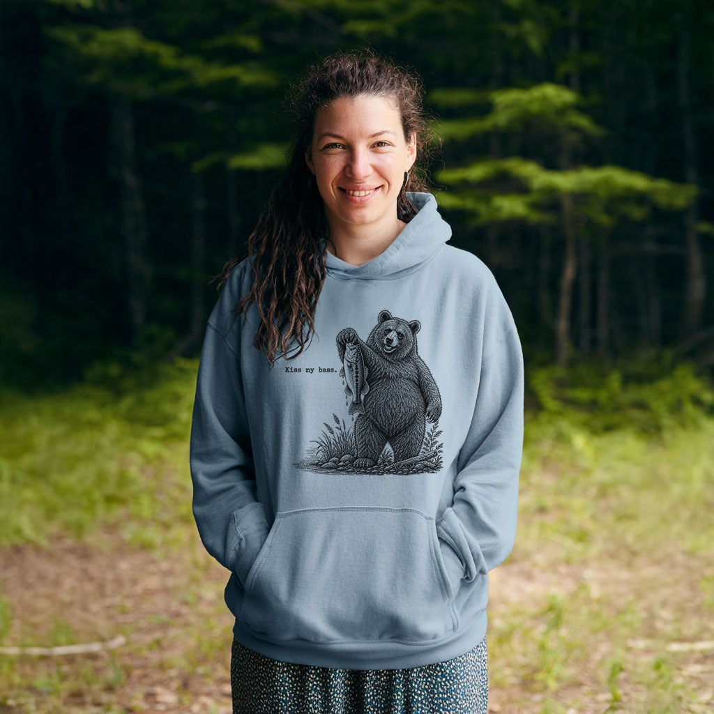 Bear Kiss My Bass Hoodie