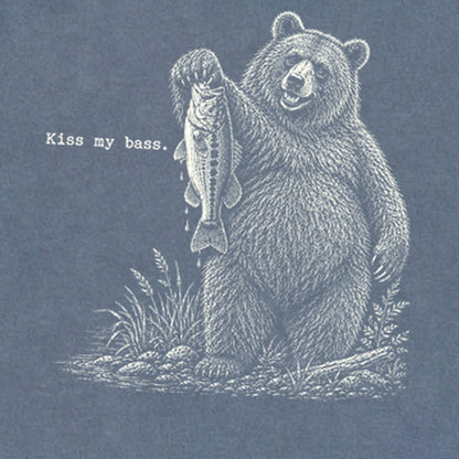 Bear Kiss My Bass Premium Long Sleeve