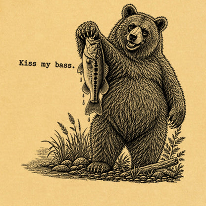 Bear Kiss My Bass Premium Long Sleeve