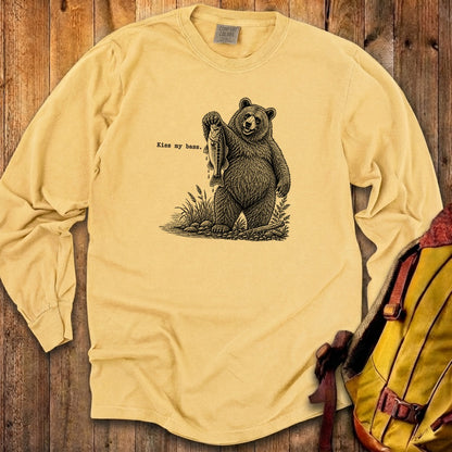 Bear Kiss My Bass Premium Long Sleeve