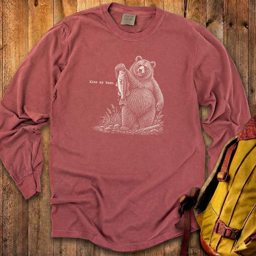 Bear Kiss My Bass Premium Long Sleeve