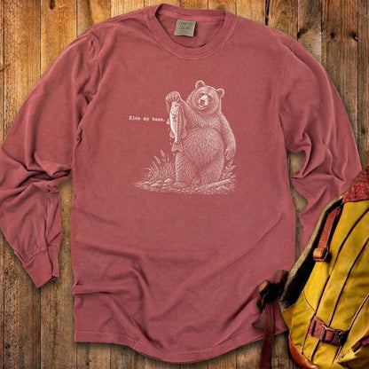 Bear Kiss My Bass Premium Long Sleeve