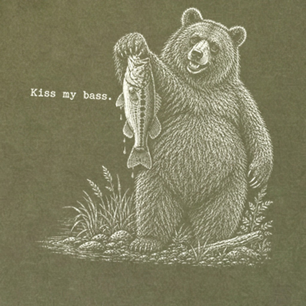 Bear Kiss My Bass Premium Long Sleeve