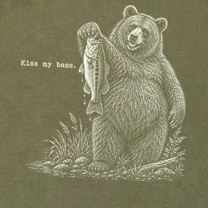 Bear Kiss My Bass Premium Long Sleeve