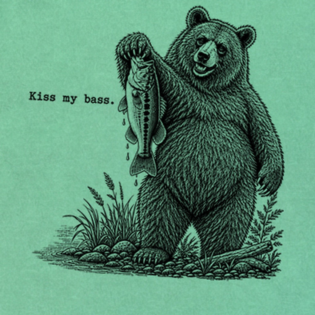 Bear Kiss My Bass Premium Long Sleeve
