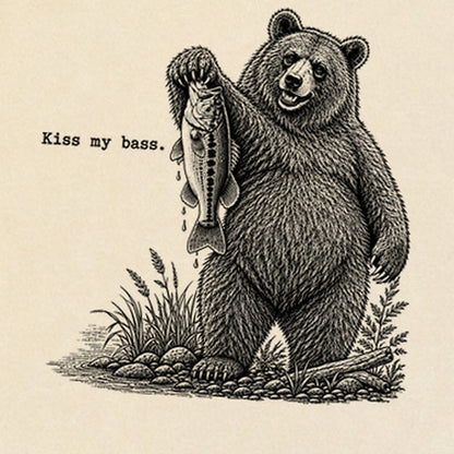 Bear Kiss My Bass Premium Long Sleeve