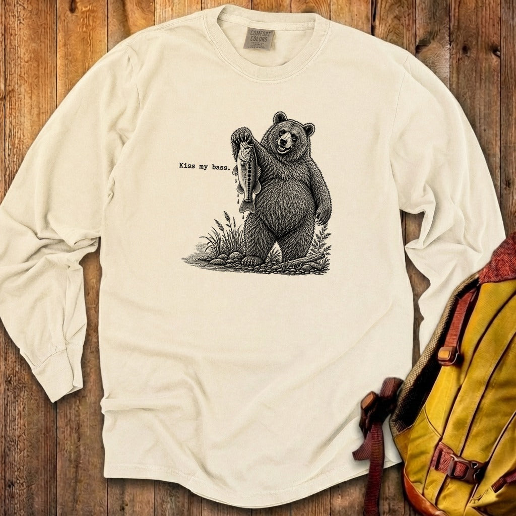 Bear Kiss My Bass Premium Long Sleeve