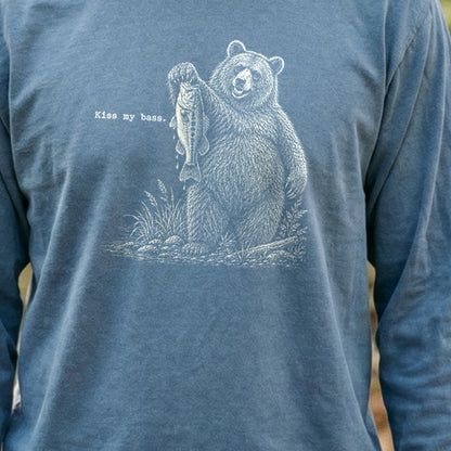 Bear Kiss My Bass Premium Long Sleeve