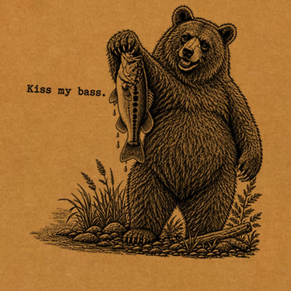 Bear Kiss My Bass Premium Long Sleeve