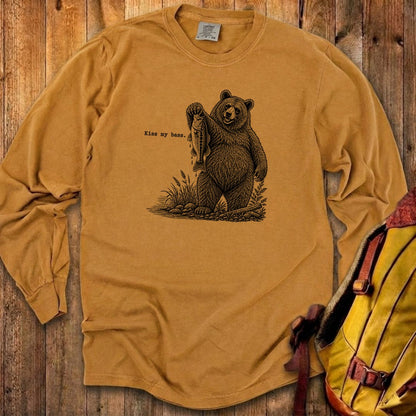 Bear Kiss My Bass Premium Long Sleeve