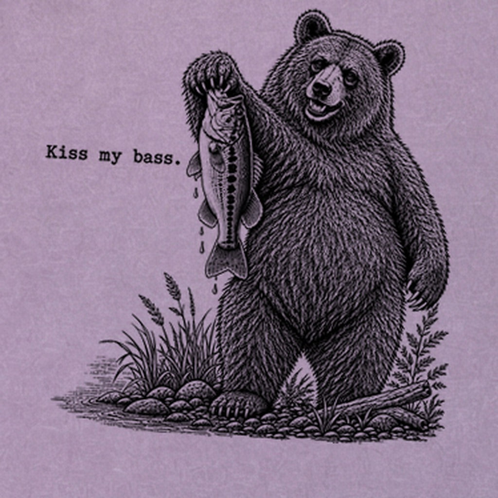 Bear Kiss My Bass Premium Long Sleeve