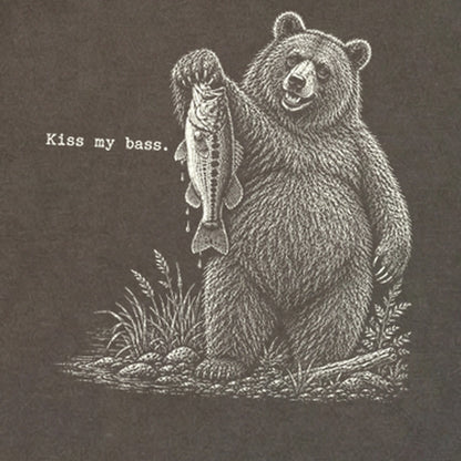 Bear Kiss My Bass Premium Long Sleeve