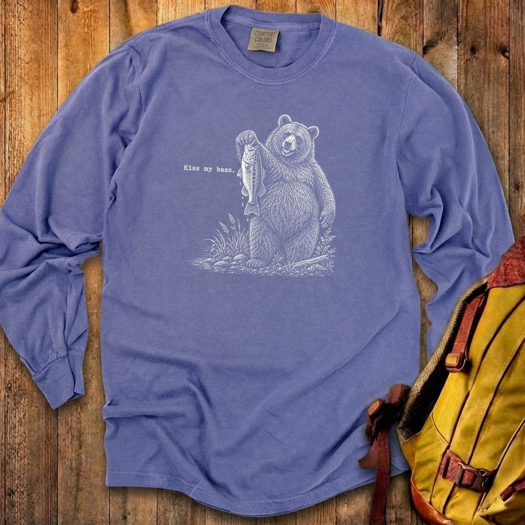 Bear Kiss My Bass Premium Long Sleeve