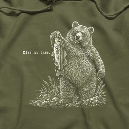 Bear Kiss My Bass Hoodie