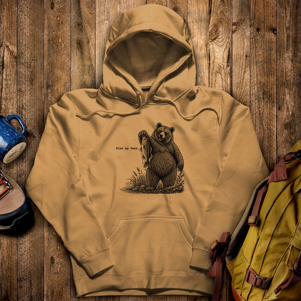 Bear Kiss My Bass Hoodie