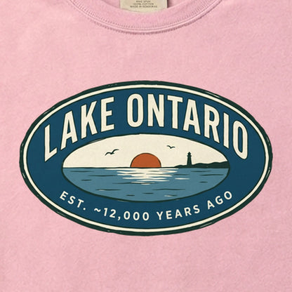 Lake Ontario Badge Cotton T-Shirt