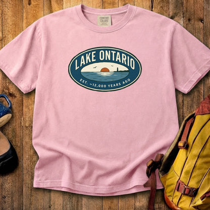 Lake Ontario Badge Cotton T-Shirt