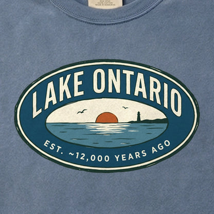 Lake Ontario Badge Cotton T-Shirt