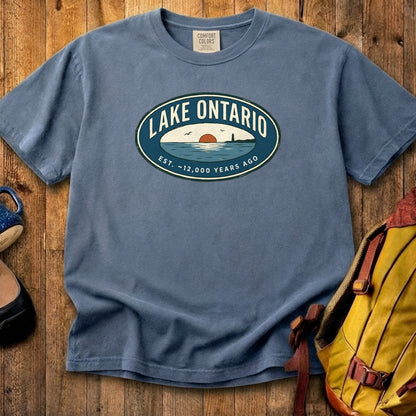 Lake Ontario Badge Cotton T-Shirt