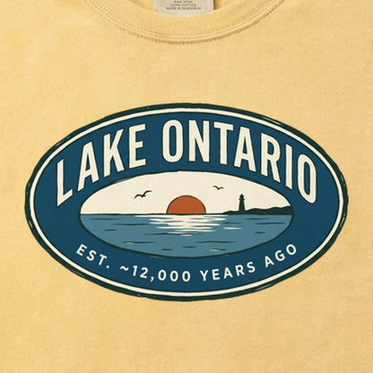 Lake Ontario Badge Cotton T-Shirt