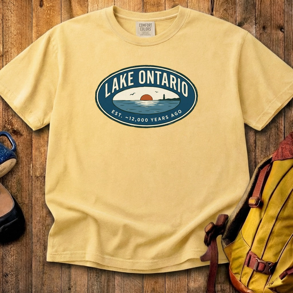 Lake Ontario Badge Cotton T-Shirt