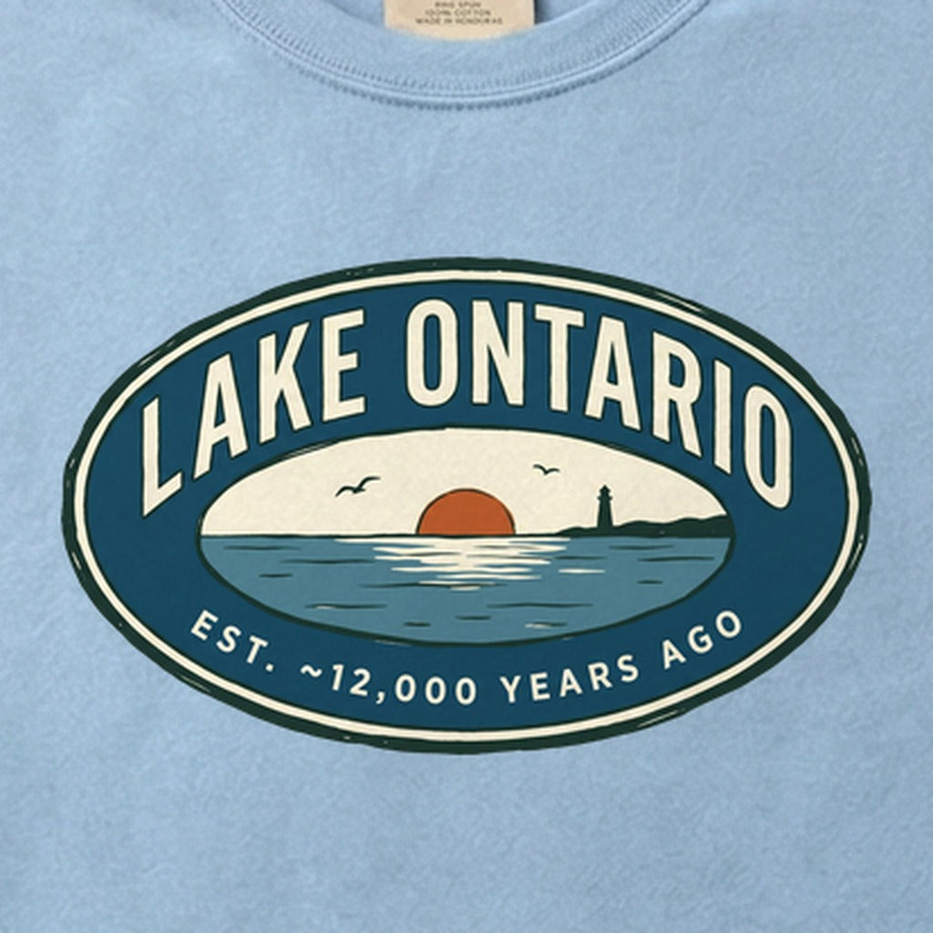 Lake Ontario Badge Cotton T-Shirt