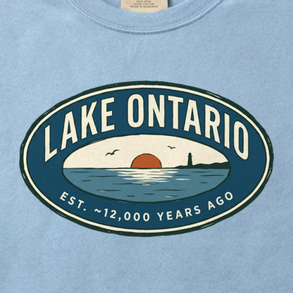 Lake Ontario Badge Cotton T-Shirt