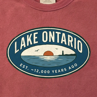 Lake Ontario Badge Cotton T-Shirt
