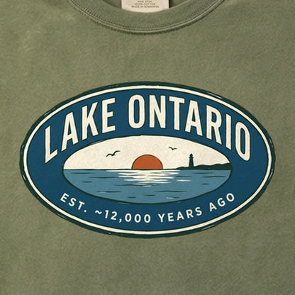 Lake Ontario Badge Cotton T-Shirt