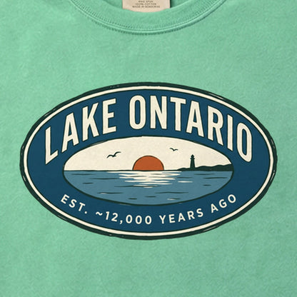 Lake Ontario Badge Cotton T-Shirt